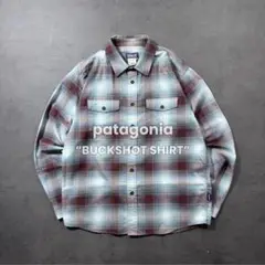patagonia バックショットシャツ オンブレチェック シャドー 古着