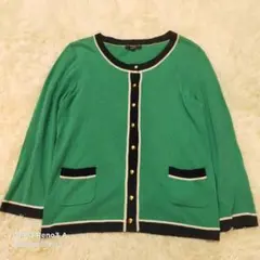 ROPÉ グリーン カーディガン M