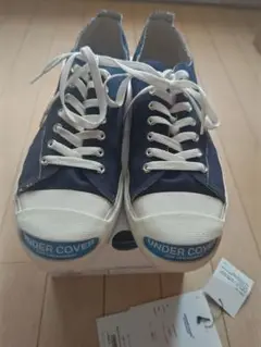 UNDERCOVER 22AW TOE LOGO CANVAS SNEAKERS
