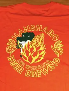 熱川バナナワニ園×反射炉ビヤコラボTシャツ パパイヤオレンジ　XLサイズ