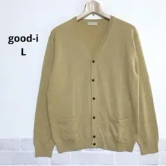 ウール100％ Vネック カーディガン 洗える ポケット 着やすい厚み i149