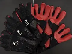 ※3双セット ポルテーロ キーパーグローブ モデロ エスペシアル ハード 赤9