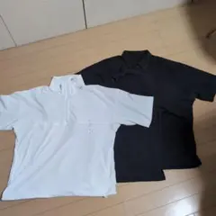 GU 半袖ワークシャツ ２着、 ハーフジッププルオーバーシャツ１着