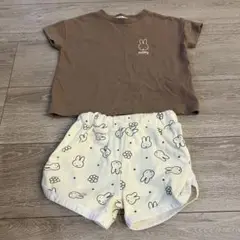 【美品!!即購入OK!!】ミッフィー セットアップ 90 100