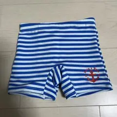 ベビー水着 男の子95サイズ 青と白ストライプ