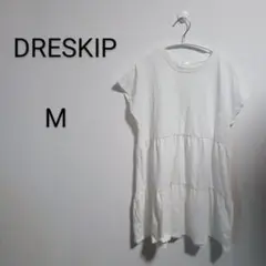 S404 ドレスキップ DRESKIP ホワイト チュニック M