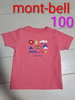 モンベル　半袖　Tシャツ　トップス　女の子　キッズ　ピンク　100