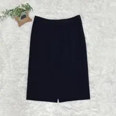 ユニクロ ひざ丈 タイトスカート バックスリット入り ストレッチ オフィス M