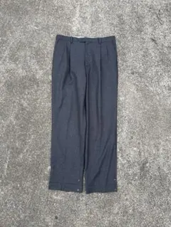 スラックス　ダークグレー　グレー　　ワイドスラックス