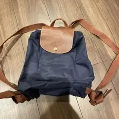 折りたたみリュック　ネイビー