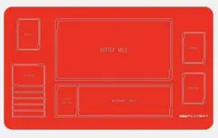 ガンダムカードゲーム　プレイマット　滑り止め　ラバーマット　新品未開封　赤