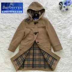 美品☆ BURBERRY ダッフルコート ノバチェック キャメル 革紐