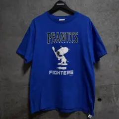 【PEANUTS × FIGHTERS】SNOOPY バッター Tシャツ　L