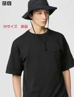 ☆UNIQLOU☆クルーネックセーター半袖☆ブラック