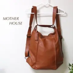MOTHERHOUSE マザーハウス 2wayバッグ キャメル