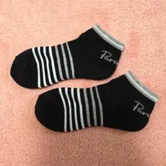 Paradiso ストライプ ショートソックス　レディース　フリーサイズ
