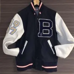 BLUEBLUE スタジャン 袖牛革 Mサイズ ハリウッドランチマーケット