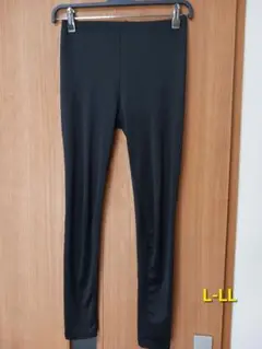 接触冷感　ブラックレギンス L〜LL