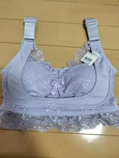 【新品】エレアリーナイトブラSサイズ紫パープルノンワイヤーナイトブラ