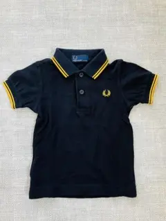 FRED PERRY ポロシャツ 6-12ヶ月 ブラック×イエロー