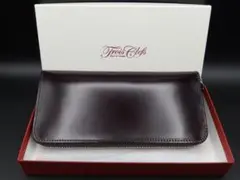 未使用品 Trois Clefsトワクレ コードバン 長財布 チョコ