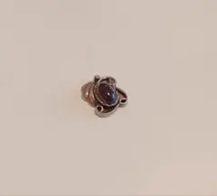 SAAD ピアス ガーネット silver925
