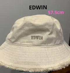 EDWIN　フリンジ　バケットハット　57.5cm　キナリ　ナチュラル