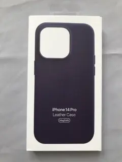 純正品iPhone 14 Pro レザーケース インク【新品】