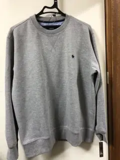 Polo グレー クルーネック トレーナー Lサイズ