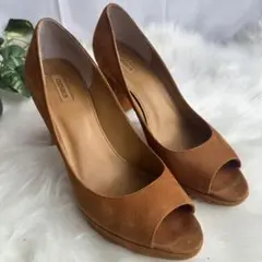美品 CHEMBUR チェンバー スウェード　ミュール サンダル 24.0cm