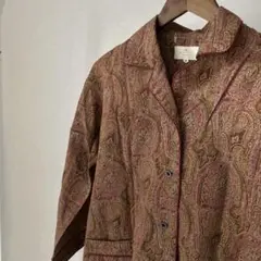 ETRO　ガウンコート　ペイズリー柄　高級　ルームウェア　ベルト付き　Mサイズ ETRO ガウンコート ペイズリー柄 高級 ルームウェア ベルト付き