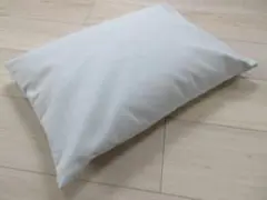 枕 そばがら枕 まくら 綿オックス素材 まくらカバー付き 35ｘ50 無地ブルー