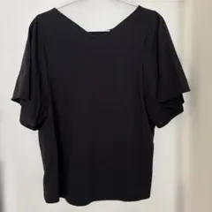 GLOBAL WORK 2way 快適フレア半袖プルオーバー　Mサイズ