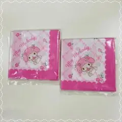 ☆新品☆マイメロディ　ハンカチ　2枚セット　サンリオ