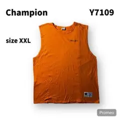 【即購入OK】champion ノースリーブTシャツ　サイズ2XL オレンジ