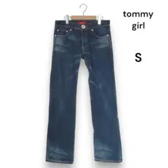 4780【トミーガール】デニムパンツ ローライズ 日本製 S インディゴブルー