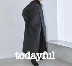 【todayful(トゥデイフル)】STOLE WOOL COAT