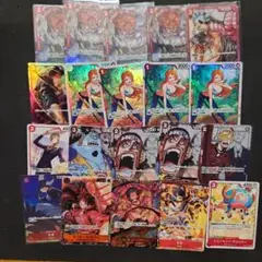 ワンピースカードゲーム　赤　20枚まとめ売り　サンジ　ルフィサボ　パラレル等