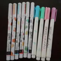 カラーラメペン5色、蛍光ペン3色セット