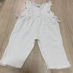 futafuta フリル付きオーバーオール80サイズ