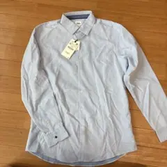 ZARA 水色 イージーアイロン ワイシャツ シャツ