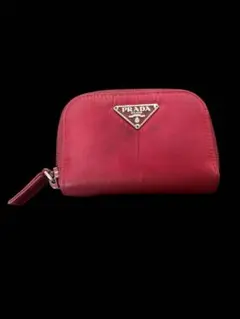 PRADA レザーコインケース レッド PRADA サフィアーノレザー コインケース レッド - メルカリ