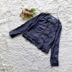 【訳あり】 ペルソディア (L) サマージャケット フルジップ フリル ドット