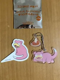 ポケモン　コメダ珈琲　コラボ　ヤドン　オリジナルチャーム　ピック　2点セット