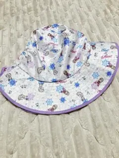 美品　エルサ　アナ　帽子　ハット　プール　日除　54cm キッズ