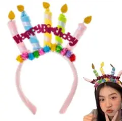【訳あり】新品　誕生日　カチューシャ