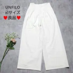 良品　アンフィーロ　ワイドパンツ　xl　後面ゴム　大きいサイズ　清涼感