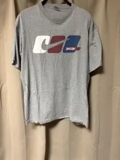 90's NIKE センターロゴ SWOOSH プリント Tシャツ　グレー