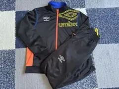 アンブロ　ジャージ　150 オレンジ　黒　ブラック　umbro