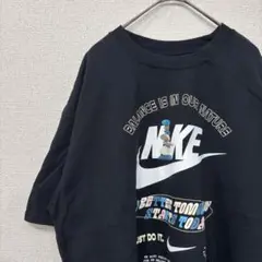 ナイキ　tシャツ プリント　肉厚　ブラック　アメリカ古着　L 2325